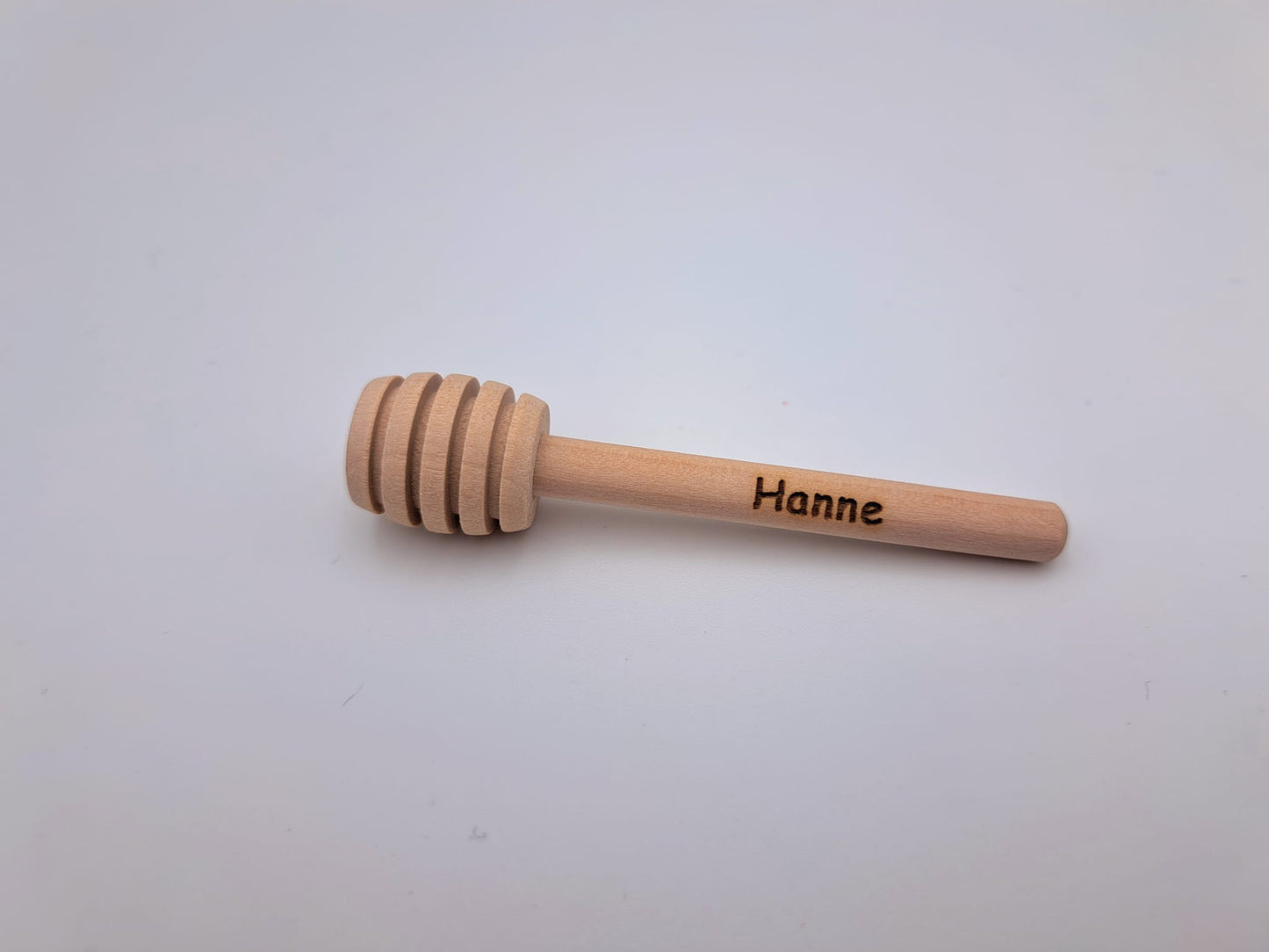 Houten honinglepel met naam 1