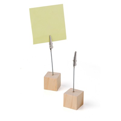 fotohouder houten blokje met knijper